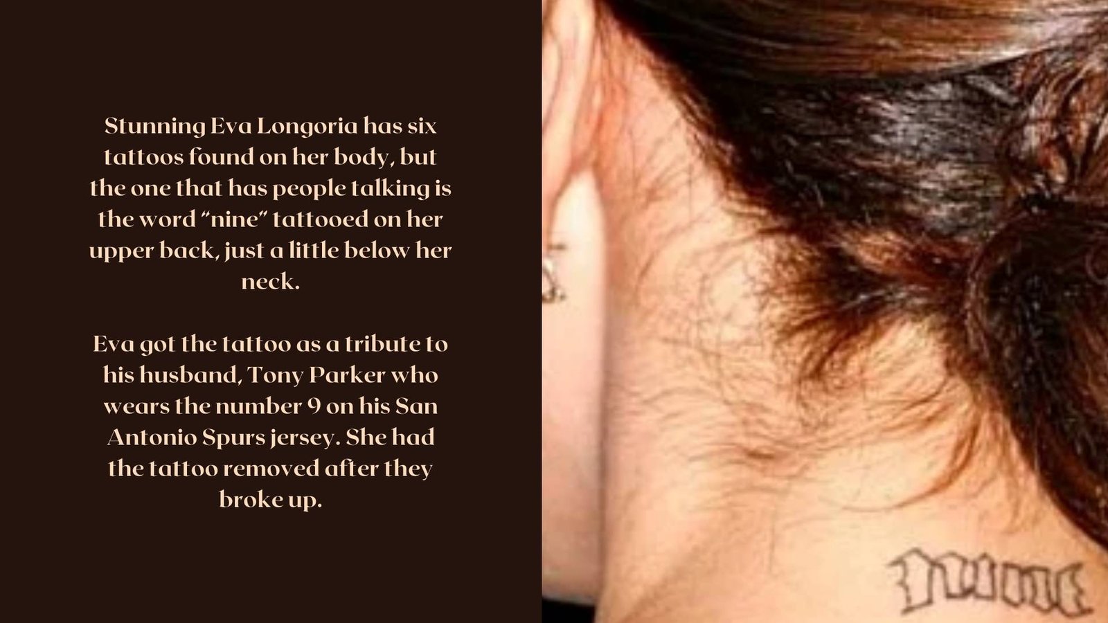 Eva Longoria’s Tattoos & Their Meanings