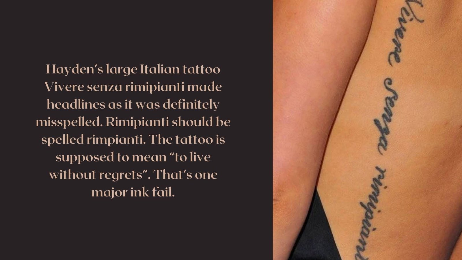 Hayden Panettiere’s Tattoos & Their Meanings