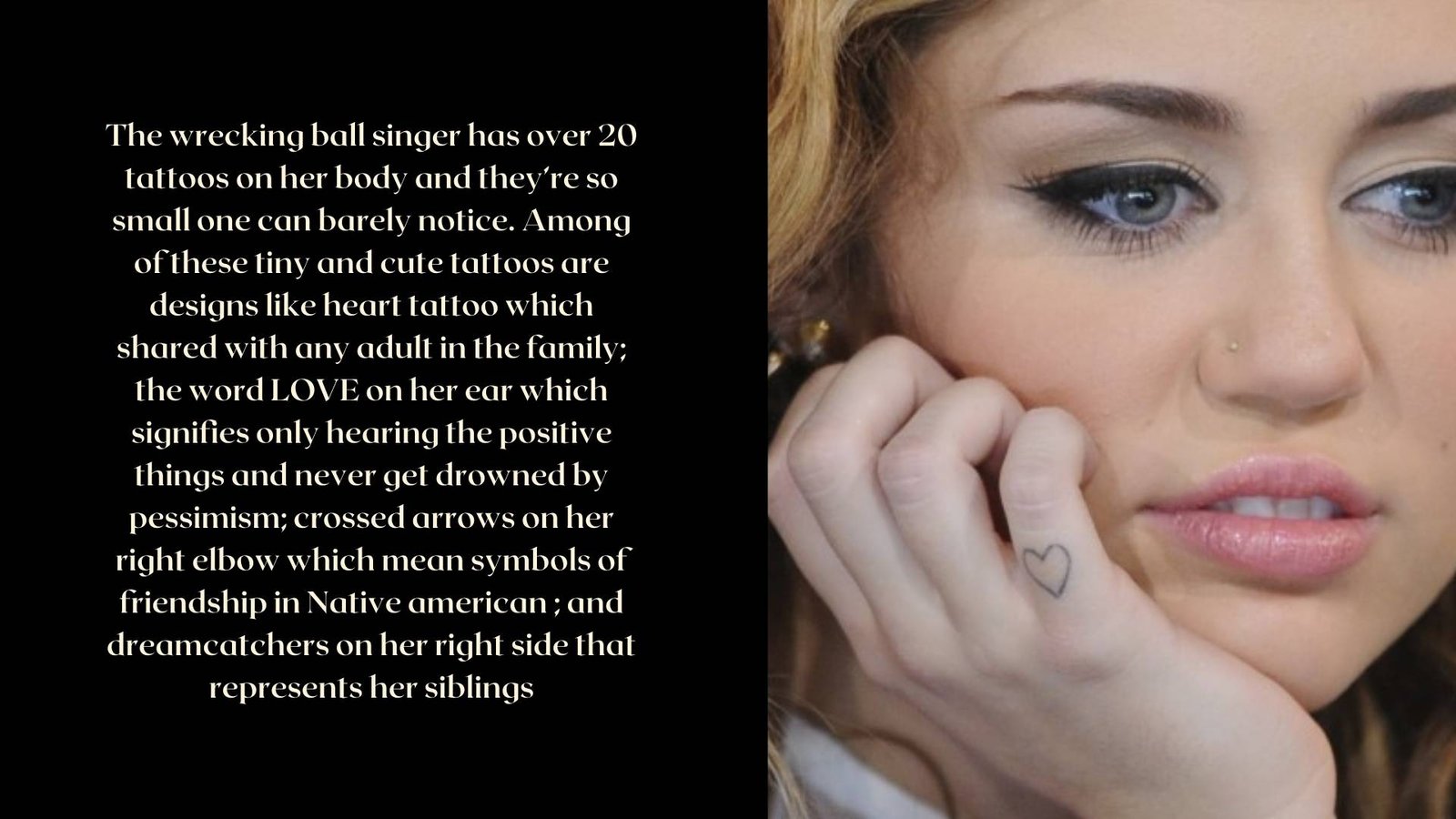 Miley cyrus’s Tattoos & Their Meanings